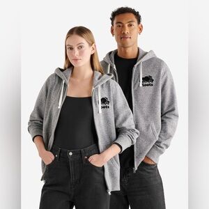 #192 ROOTS ZIP UP SZ L P 22.7” L 25.2”